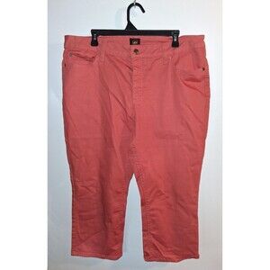 Lee Orange Straight Leg Capri Pants Sz 16